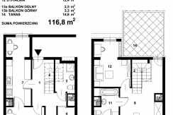 Mieszkanie M5 – F9-34L – III-IV – 116,8 m2