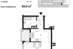 Mieszkanie M1 – F1-28 – III – 49,9 m2