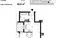 Mieszkanie M1 – F1-28 – IV – 44,5 m2