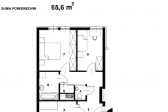 Mieszkanie M3 -F5-23P – II – 65,6 m2